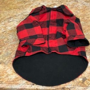 New GAP dog matching pajamas buffalo plaid red black M
